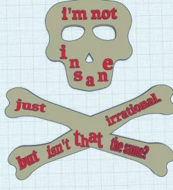 Poison by Cavetown Quote skull and crossbones