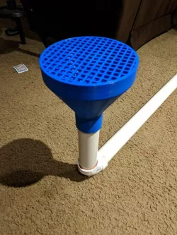 Rain Collection Funnel and Filter for 1.5" PVC Pipe