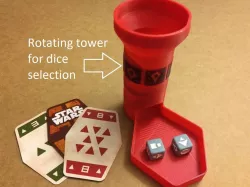 Sabacc Dice Tower for Han Solo Card Game