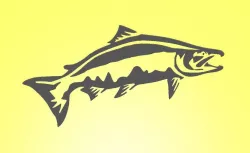 Salmon Fishing Stencil