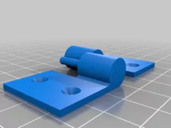 Simple Hinge for light, detachable doors