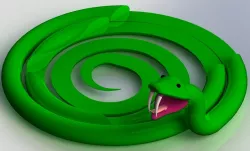 Snake Headphone Holder and Phone Dock