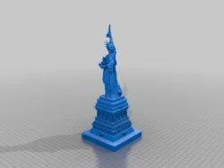 Statue of liberty with gun and dynamite
