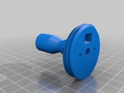 Threaded Holoprojector, Slip Ring Holder, and Back for Mr. Baddeley's 3D Holoprojector and Flthy's Light Kit