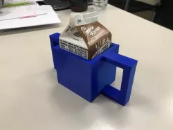 Two handed milk carton holder 
