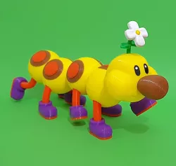 Wiggler from Mario games - multi-color