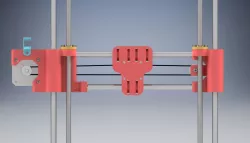 X-axis with carrige for Geeetech i3