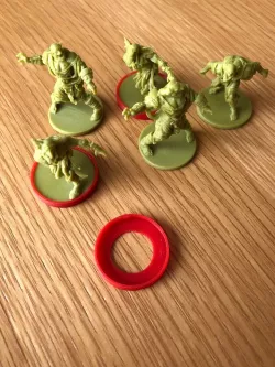 Zombicide Figure Base Identifier Rings