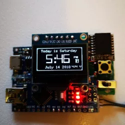 0.96" mini clock