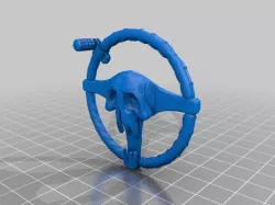 1/6 Scale War Rig Steering Wheel
