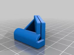 4mm OD bowden tube beveling jig for use with single edge razors.
