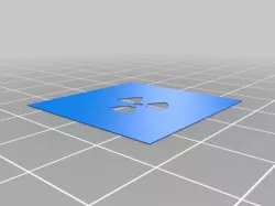 Airbrush Stencil/Template radioactive warning sign