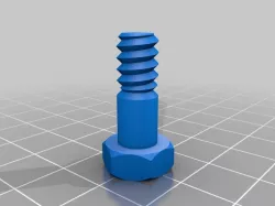 bolt 7.5mmx20mm - 10mm non-threaded 2-step