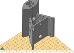 Bottom Corners for Delta printer Micromake D1