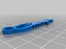Charger logo with key ring