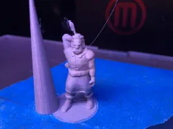 D6 Modular Fantasy: Half-Orc Traveler (Heroic Scale)