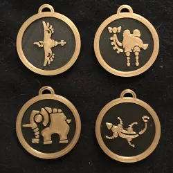 Divine Beasts Medaillons (Zelda Breath of the Wild)