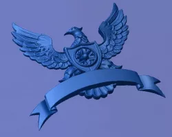 Eagle and banner