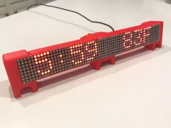 ESP8266 Double Wide Marquee Scroller News Weather Clock