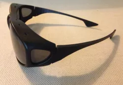Fit-over sunglasses temple replacement
