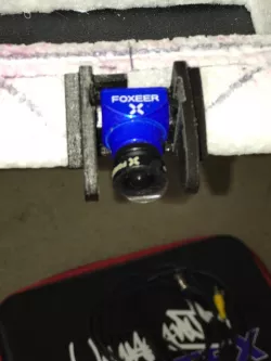 Foxeer HS1207 camera mount for Defiant 28 race wing.