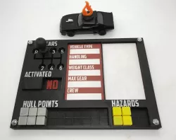 Gaslands Vehicle Dashboard