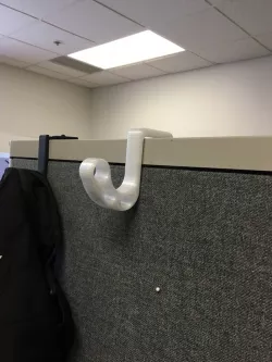 Hanging Helmet Hook for Cubicle