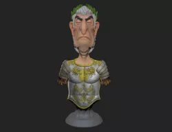 Julius Caesar Bust Chess Piece