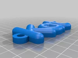 Kat round keychain