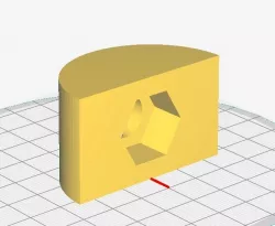 Parametric Half Moon Nut Insert