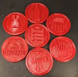 Paranoia RPG Commemorative Achievement Tokens