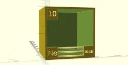 Periodic Table Of Elements Sample Collection Display