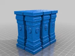 Pillars with Faces (for 28mm RPG games)