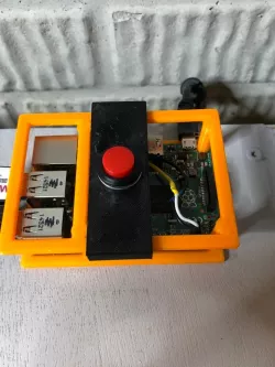 Raspberry Pi Bumper Button Holder