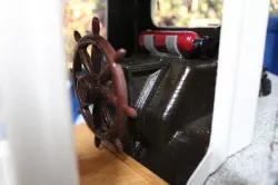 Rc Benchy servo mod for boat steering wheel.