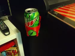 Screw Mount Soda Can Holder