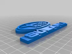 Subaru logo keychain
