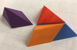 Tetrahedron, Puzzle, Triangular Pyramid, Dissection, Four Pentahedra