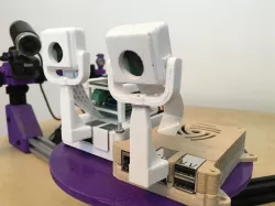 USB camera mount for Raspberry Pi