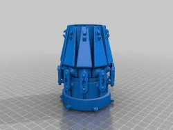 Variable-area EDF nozzle