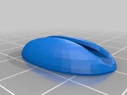 YACCC, a simple glue-on cable clip (lozenge shape)