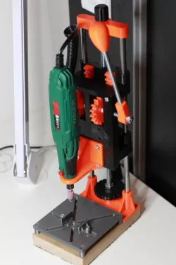 Adjustable drill press for small parkside drill.