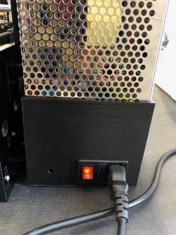Anet A8 power supply cover with switch