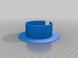 3D Printable no spill cup holder ( 14 cm and 20 cm ) by Happy Trigger