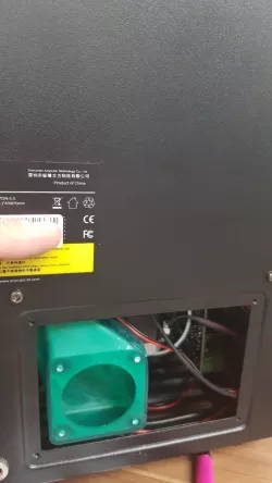 Anycubic Photon fan duct, backplate, external filters and adapters