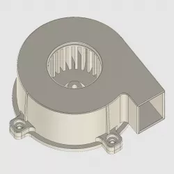 Backcurved centrifugal fan for 540 class motor