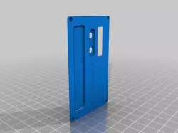 Billet Box rounded Front Panel with screen window & button cut outs
