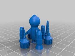Blakes 7 Liberator, Small (45mm), Blocky Details