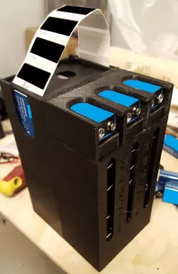 Combination 9v Battery Dispenser + Business card Dispenser + Sticker Dispenser