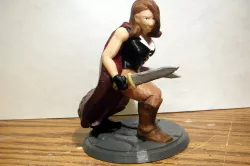 Desktop Hero Heroine with Cape and 2 Swords